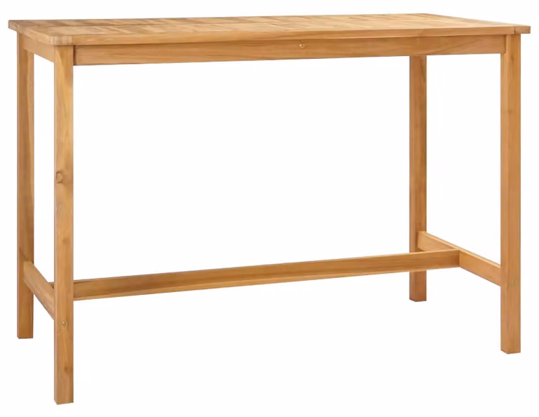 vidaXL Bartafel van massief teakhout, 150 x 75 x 105 cm