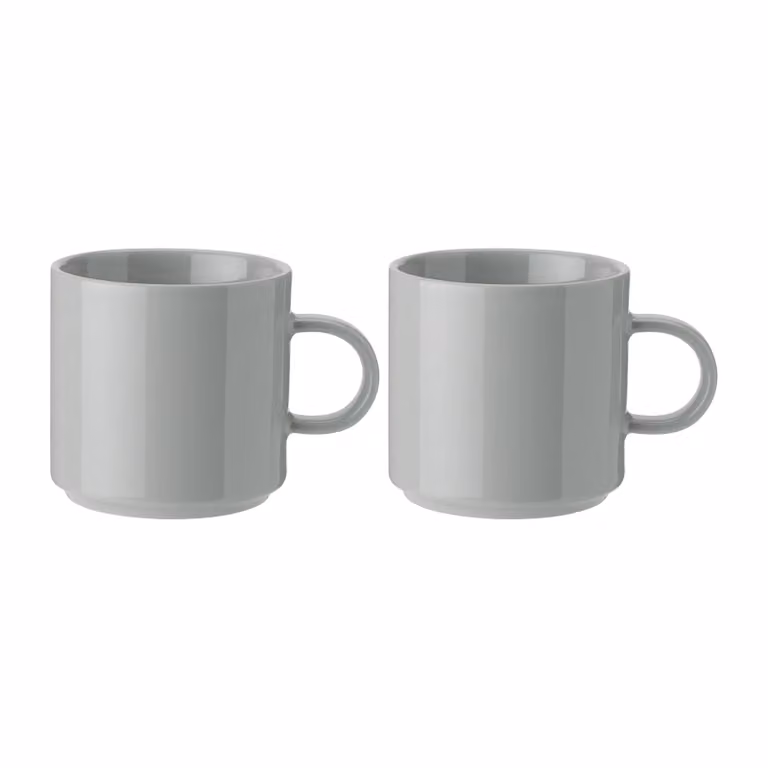Stelton mok 2-pack 20 cl lichtgrijs