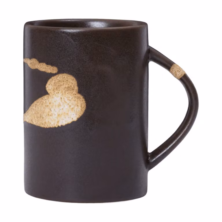Ferm Living Koyo mok 30 cl Donkerbruin-buff