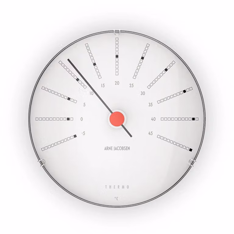 Arne Jacobsen Clocks weerstation en thermometer