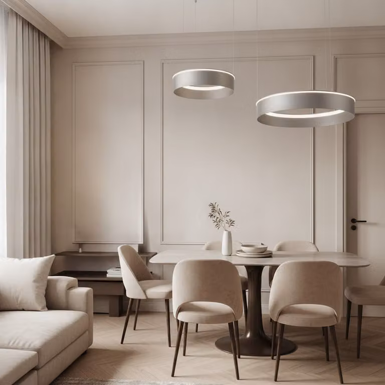 Lyora Moderne Dubbele Hanglamp Zilver
