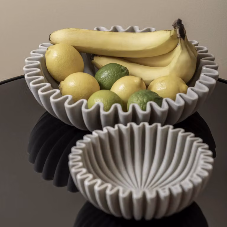 Present Time Wave schaal, lichtgrijs, rond, Diameter: 30.0 cm, Hoogte: 7.0 cm