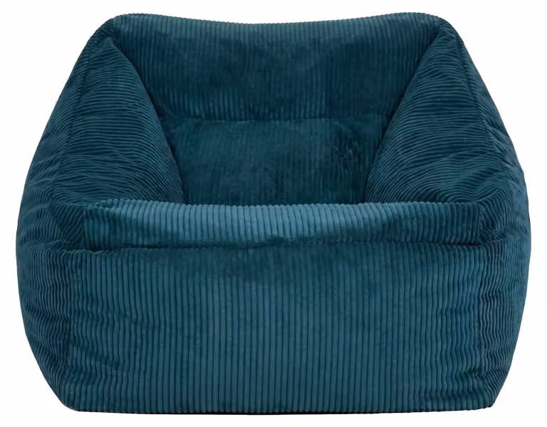 But Voetenbank Pouf Blauw Corduroy 97 cm
