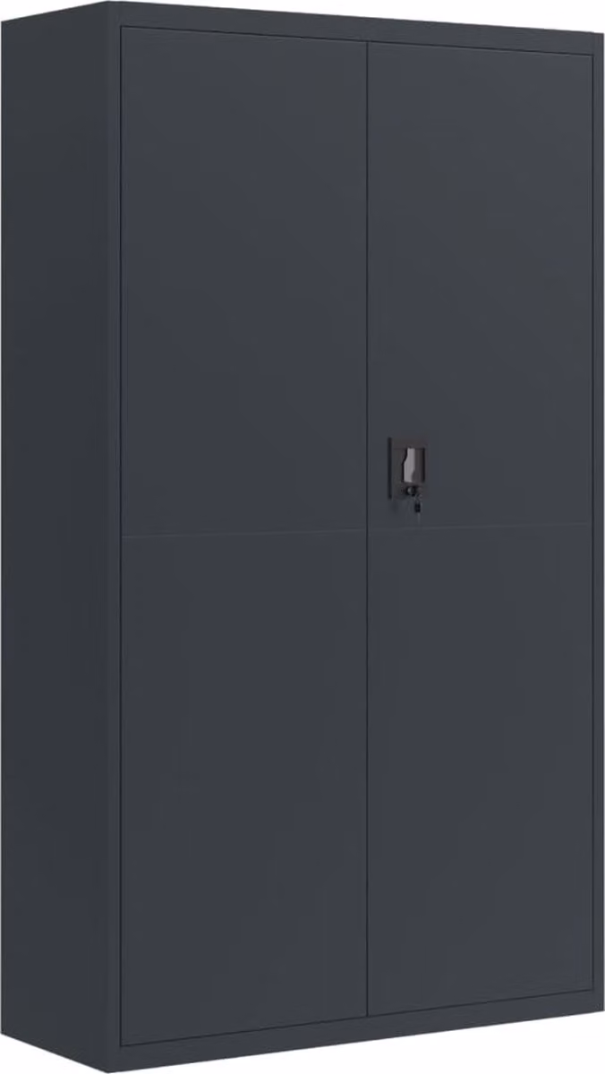 vidaXL Archiefkast van staal in antracietkleur, B/D/H: 105 x 40 x 180 cm