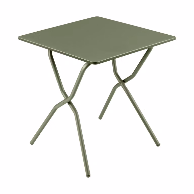 Lafuma Balcony inklapbare tuintafel, Mosgroen, B/D/H: 70 x 70 x 72 cm