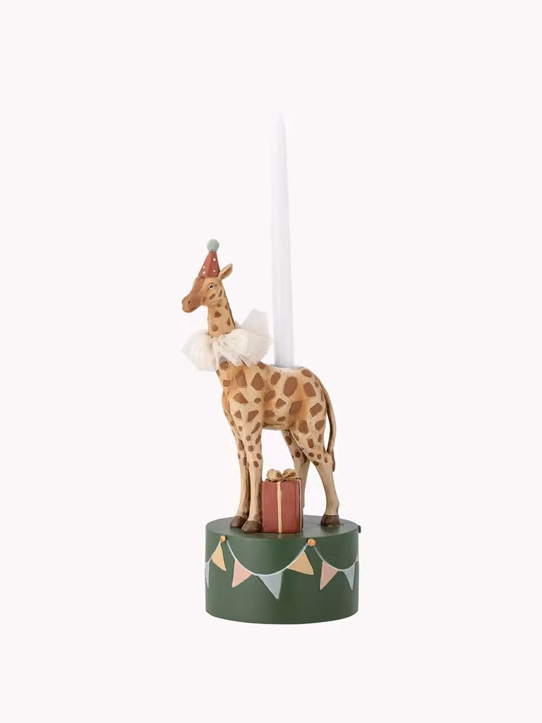 Bloomingville Flor kinderkandelaar Giraffe multicolour Hoogte: 25 cm