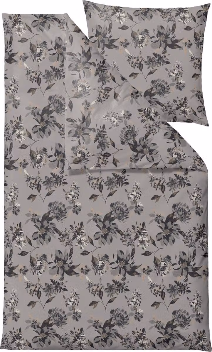 Södahl Organic History Bloom Beddengoed Grijs 135 x 200 cm