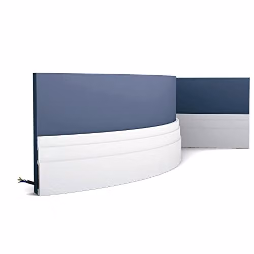 Orac Decor SX180F Modern High Line Flexibele Plint Wit - 2 m