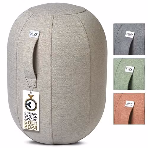 VLUV Kapsul SOVA Balance-Capsule Ergonomische Zitbal voor Kantoor en Thuis, Medium, Toffee