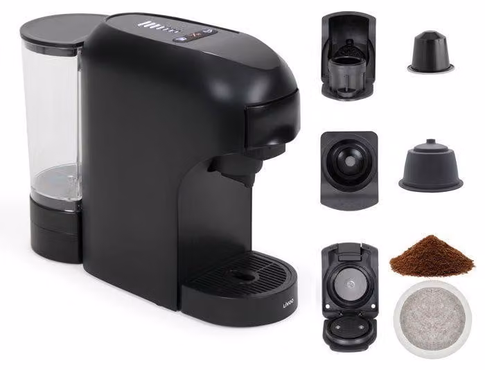 LIVOO DOD217N 4-in-1 Multi-Capsule Koffiemachine - 1400 W - 7 Sterktes - Zwart