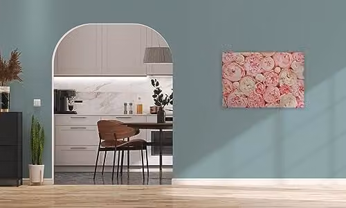 A.S. Création Canvas Wanddecoratie Rozenbloesem - Roze - B: 90 cm, H: 60 cm