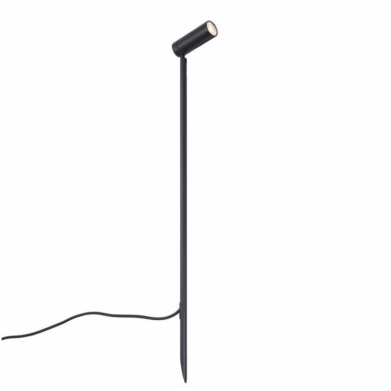 Qazqa LED Prikspot zwart 80 cm verstelbaar IP65 aluminium voor tuin