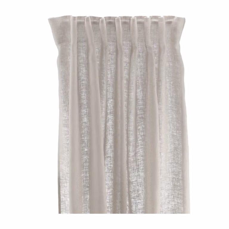 Scandi Living Serenity gordijn met multiband Greige B: 129 cm, H: 250 cm