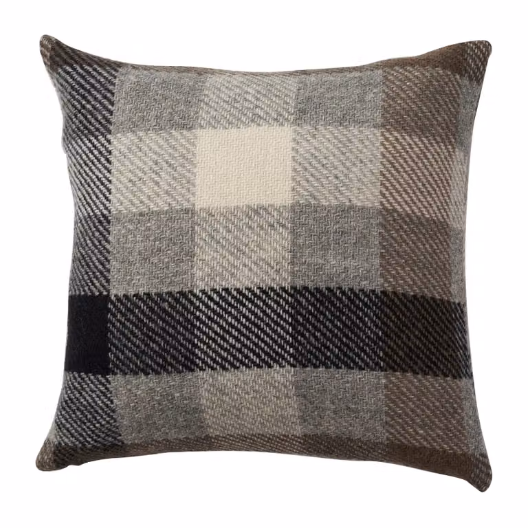 Klippan Yllefabrik Gotland kussenhoes Multi-grijs 45x45 cm