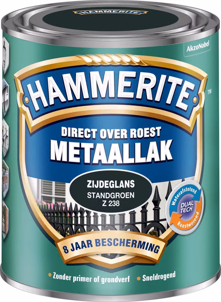 Hammerite Metaallak Zijdeglans - Standgroen - 750 ml