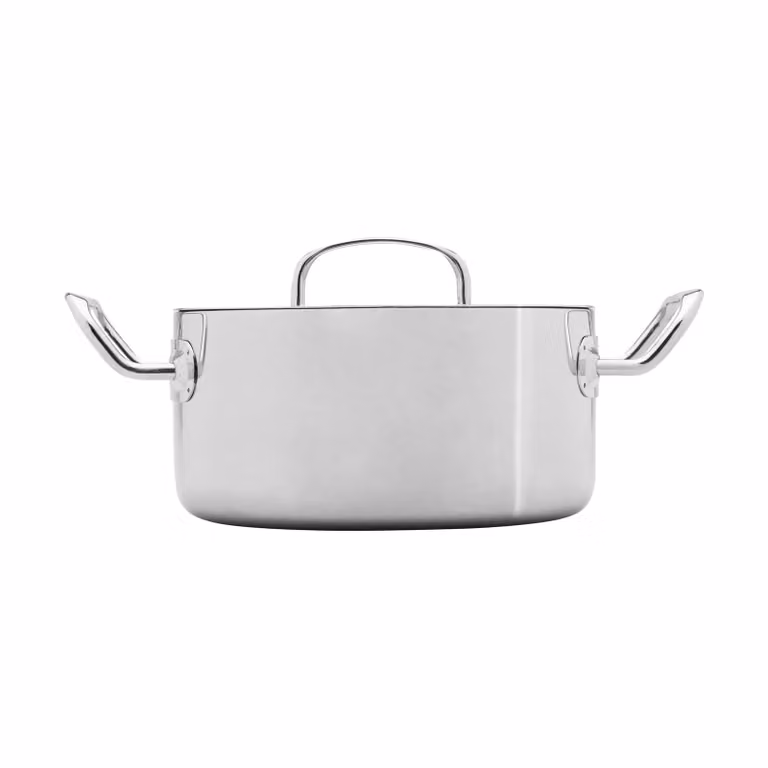 Heirol Steely Classic Triply kookpot met deksel, 3 liter, Roestvrij staal