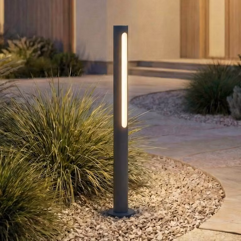 Lindby Liravel LED tuinpadverlichting, zwart, Hoogte: 60 cm, Modern, Aluminium en plastic, IP65