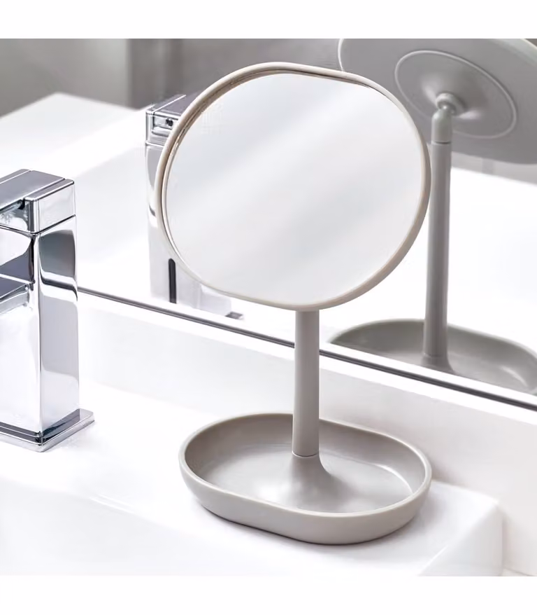 IDesign Interdesign Spiegel voor make-up en sieraden, wandmontage