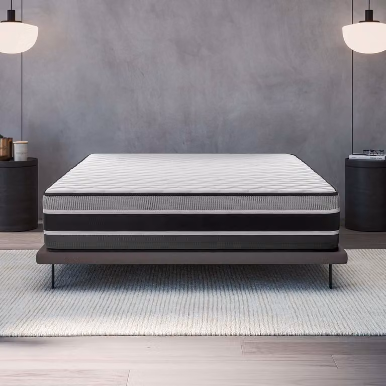 Traagschuim Matras met 7-zone ondersteuning - Wit - B/D: 120 x 190 cm