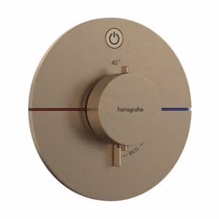 Hansgrohe ShowerSelect Comfort S thermostaat set voor wandmontage in geborsteld brons