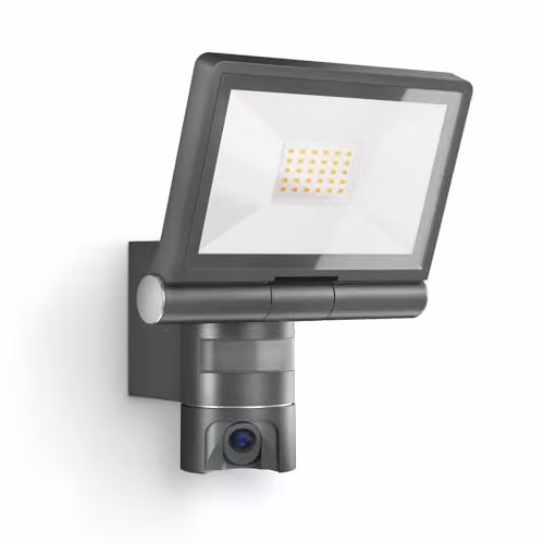 Steinel XLED CAM2 SC LED-schijnwerpercamera met bewegingssensor, antraciet/grijs