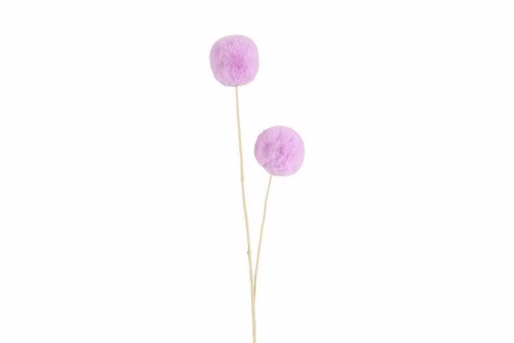 Countryfield zijden tak Pom Pom paars 75 cm