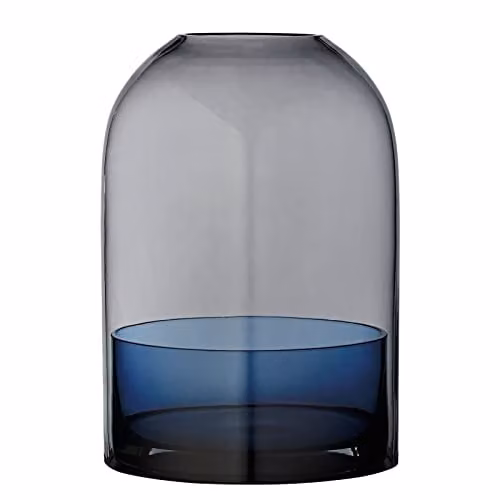 AYTM Totaal Lantaarn Zwart/Navy, Diameter: 16,2 cm, Hoogte: 23 cm