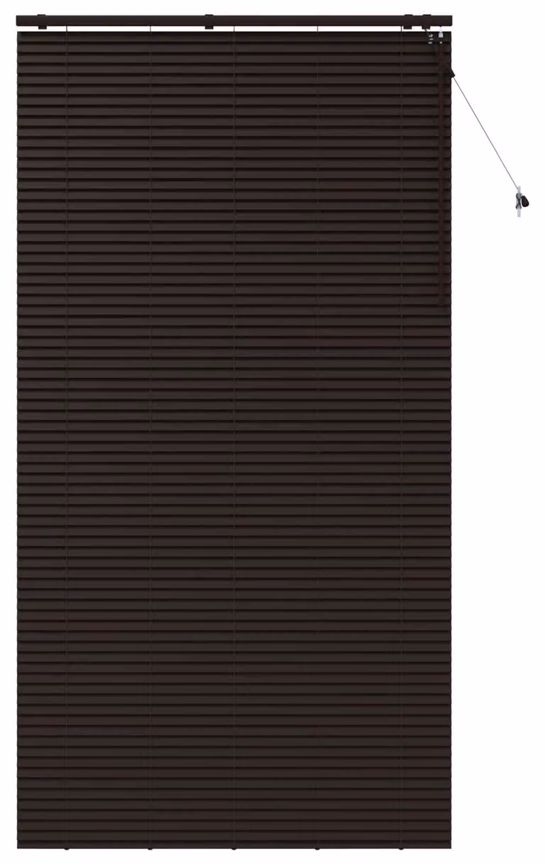 vidaXL Veneziaanse jaloezie, donkerbruin, B: 135 cm, H: 250 cm, 35 mm