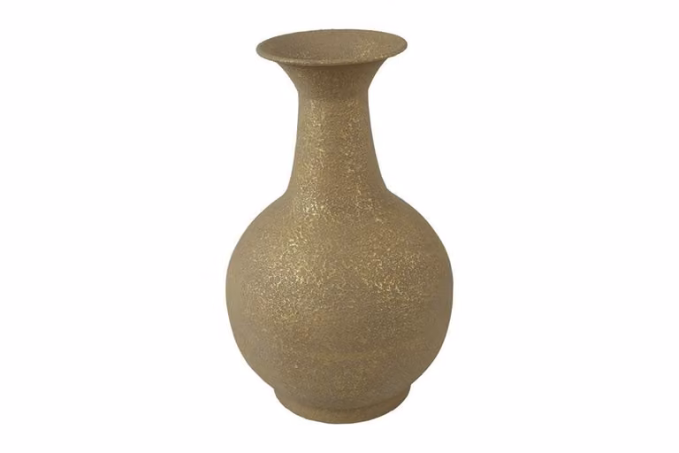 Countryfield Faris vaas van metaal in goud, Hoogte: 38,5 cm