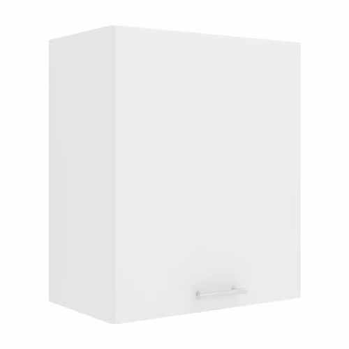 VCM Esilo Keukenkast Wit, Wandkast met Houten Deuren, B/D/H: 50 x 31 x 60 cm
