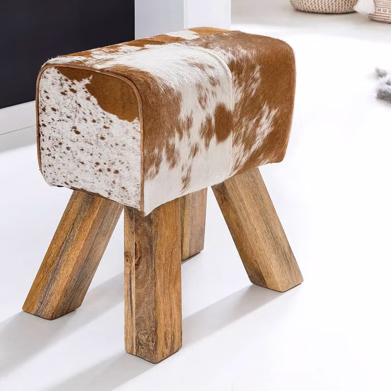 home24 Soft Body Zithocker Bruin B: 40 cm, D: 47 cm, H: 30 cm