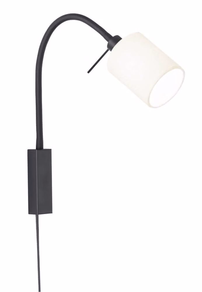 Fischer & Honsel Bedlampje Maui met witte kap