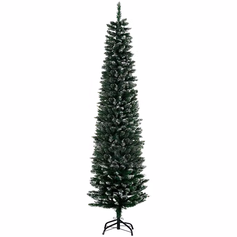 HOMCOM Kerstboom, realistisch, 570 takken, brandvertragend, groen, Hoogte: 190 cm