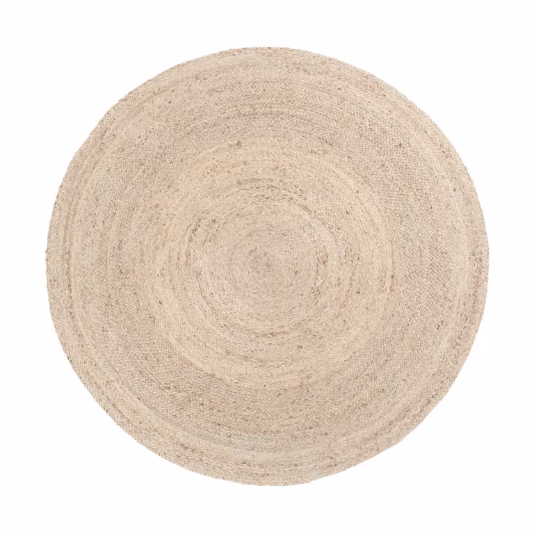 Dixie Elin rond vloerkleed natural grey Ø125 cm