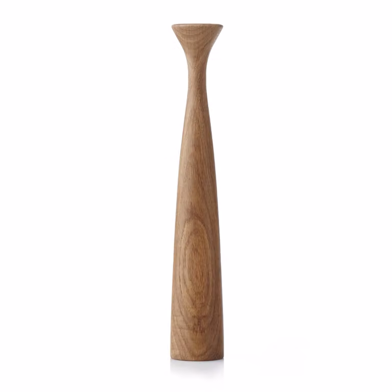 Applicata Blossom Rose kandelaar Oiled oak, Hoogte: 29 cm