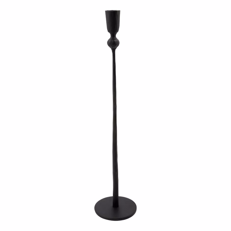 House Doctor Trivo kandelaar voor stompkaarsen, Zwart, Hoogte: 41 cm