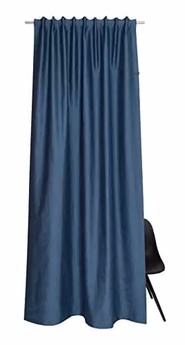 Schöner Wohnen Kollektion Gordijn Blauw Katoenmix B: 130 cm, H: 250 cm