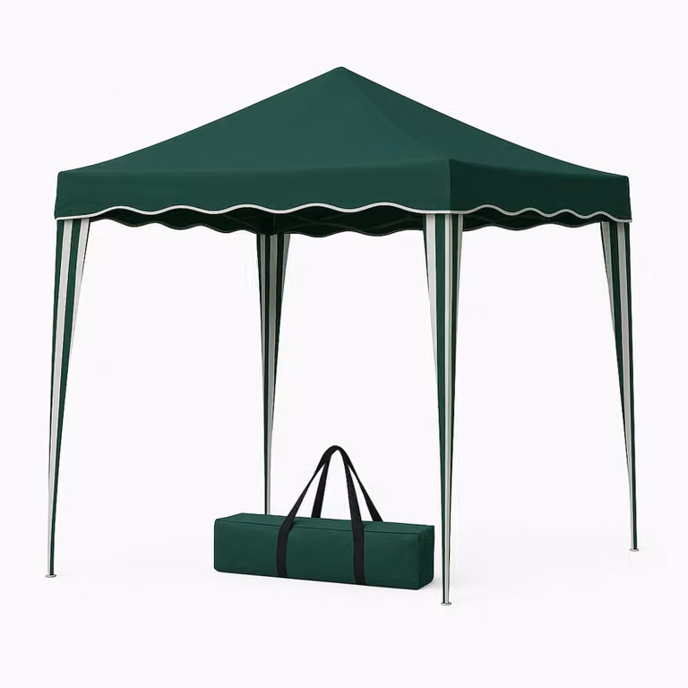 Groen opklapbaar paviljoen van BC-Agentur, 300 x 300 cm