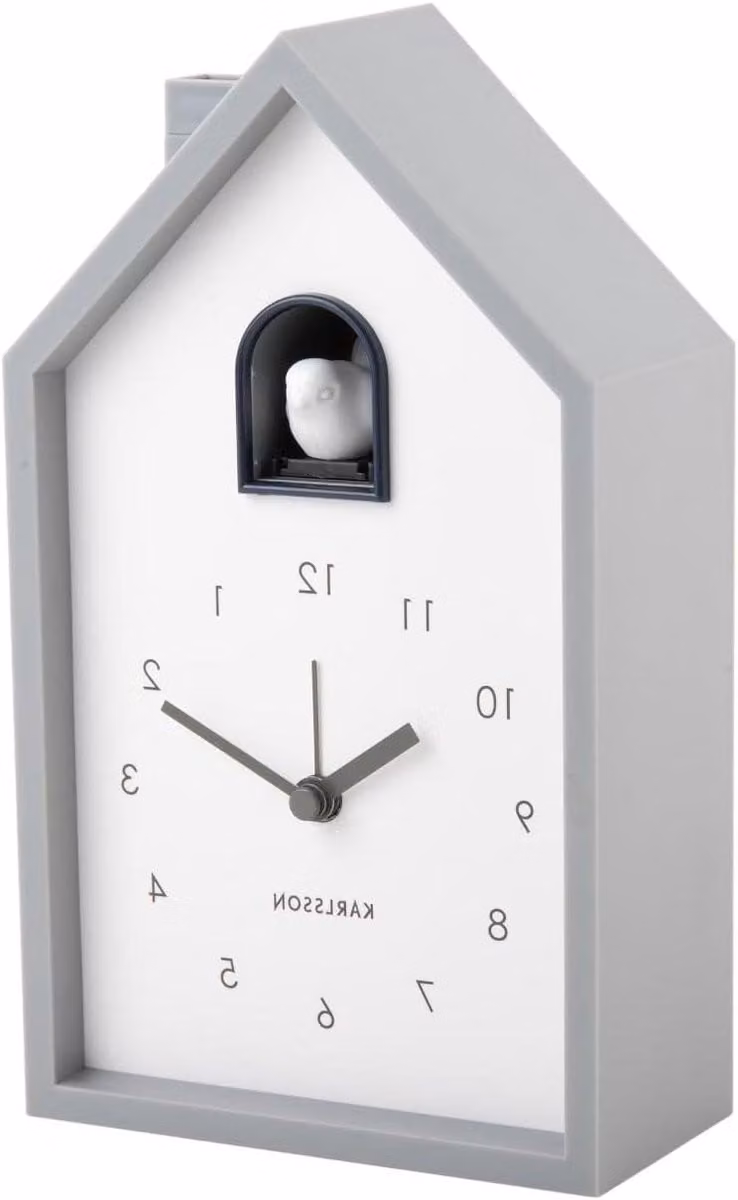 Digitale Wekker Cuckoo Mouse - Grijs - Breedte: 12 cm