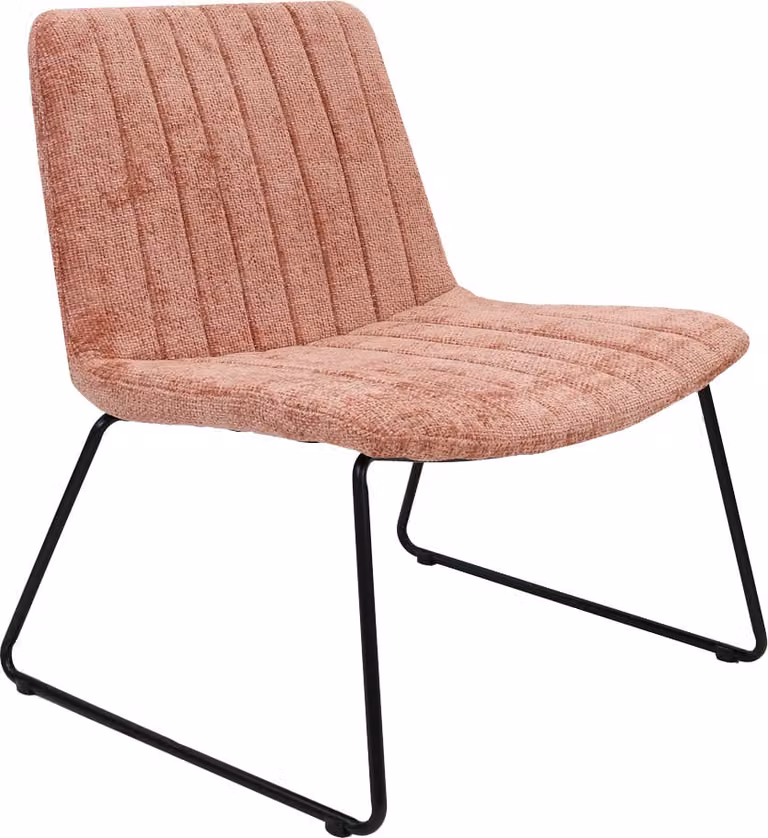 Kick Collection Relaxfauteuil James - Roze - Chenille stof