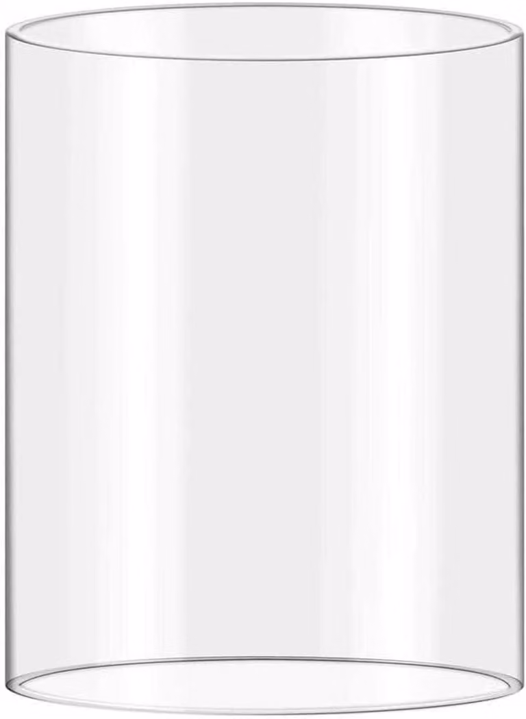 Helder Windlicht Glas - Decoratieve Cilinder - Mondgeblazen Sfeerverlichting - H x B x D: 265 x 145 x 265 cm