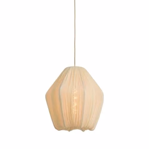 Light & Living Hanglamp Tambisan wit/beige, B: 34 cm, H: 36 cm