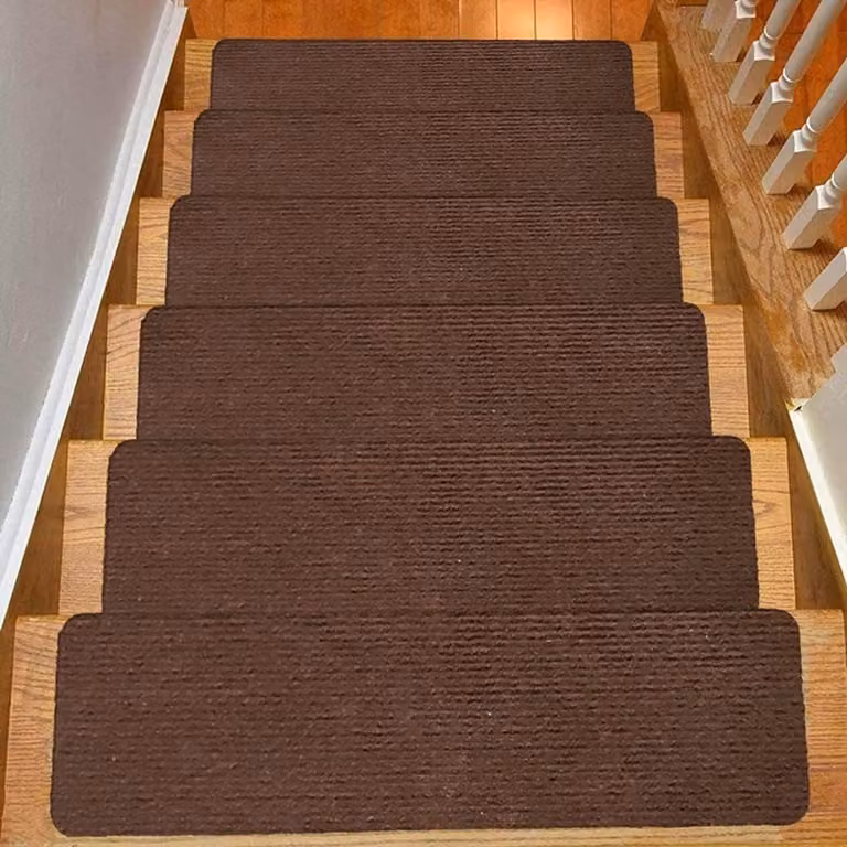 15 stuks Zachte Antislip Trapmatten - Zelfklevend en Wasbaar - Zwart