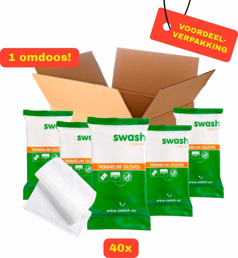Swash Perineum Gloves Voordeelverpakking van 40 stuks