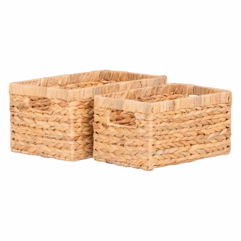 Nest of Nora Opbergmanden set van 2 - Waterhyacint - Natural