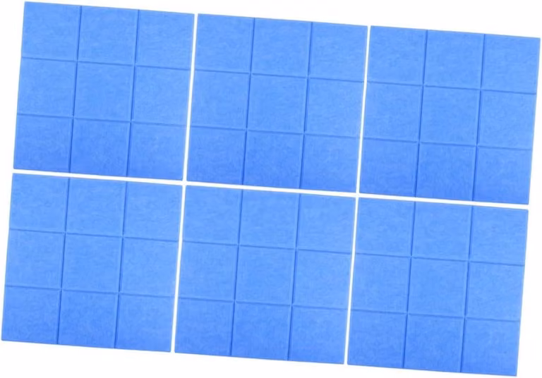 Akoestische Panelen Hemelsblauw - Set van Geluidsisolatie Vilt - Polyestervezel - 30 x 30 cm