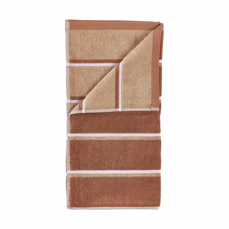 Zone Denmark Sauna handdoek Terracotta-camel-lupine, 70 x 140 cm