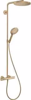 Hansgrohe Raindance S douchekolom 240 1jet PowderRain EcoSmart+ met thermostaat, geborsteld brons