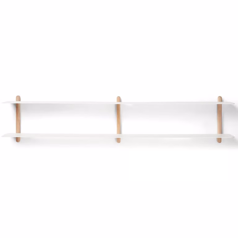 Gejst Nivo Plank C Wandplank in Licht Eikenhout en Wit