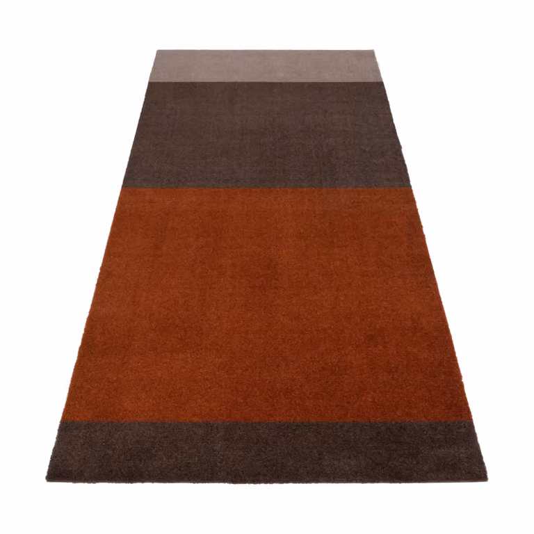 Tica Copenhagen Stripes gangmat horizontaal Brown-terracotta 90 x 200 cm